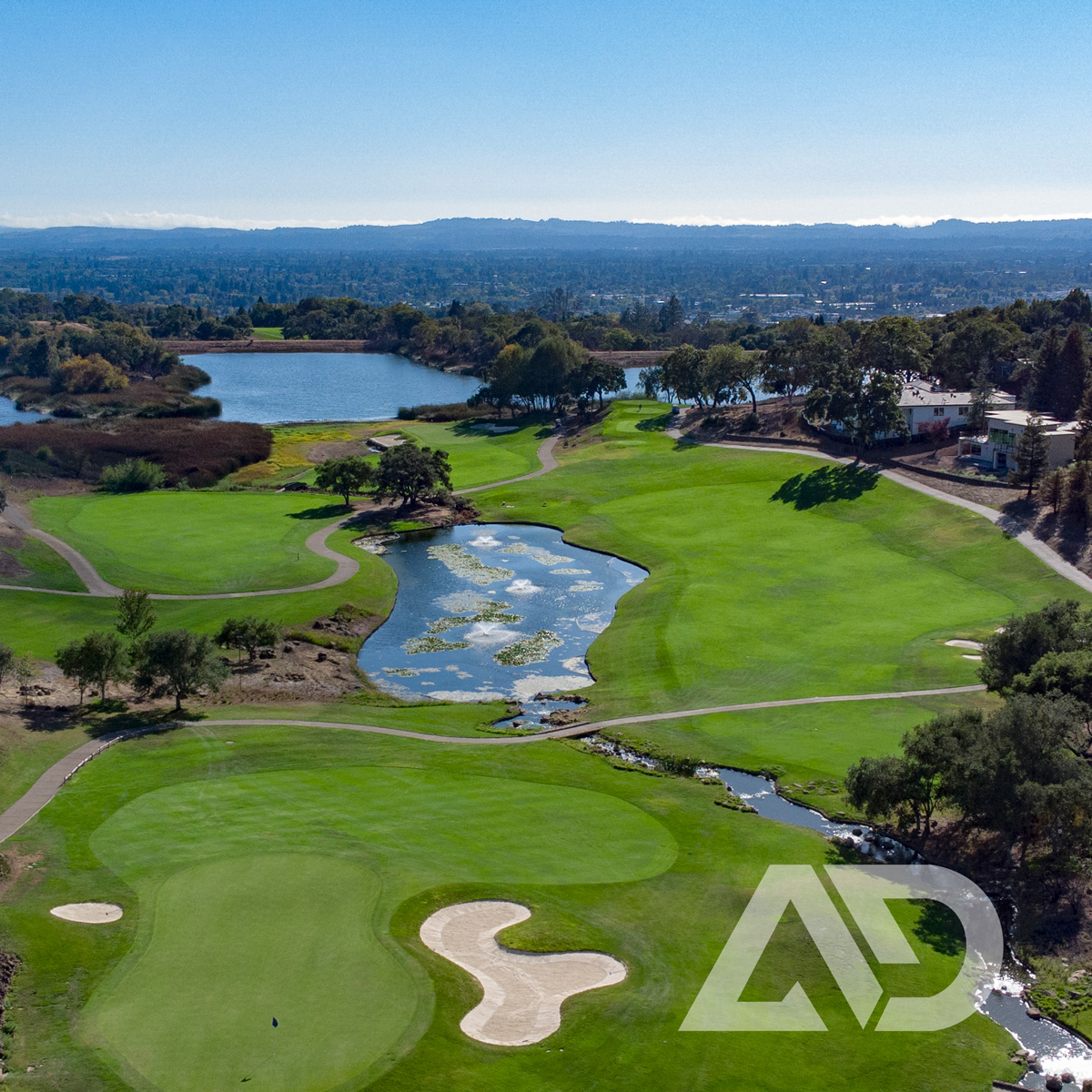 Aerial Photo Golf