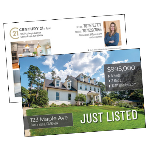 200 POSTCARDS MAILED AnnadelDesigns